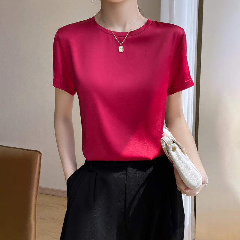 Half Sleeve Refreshing And Comfortable Mid-stretch Top