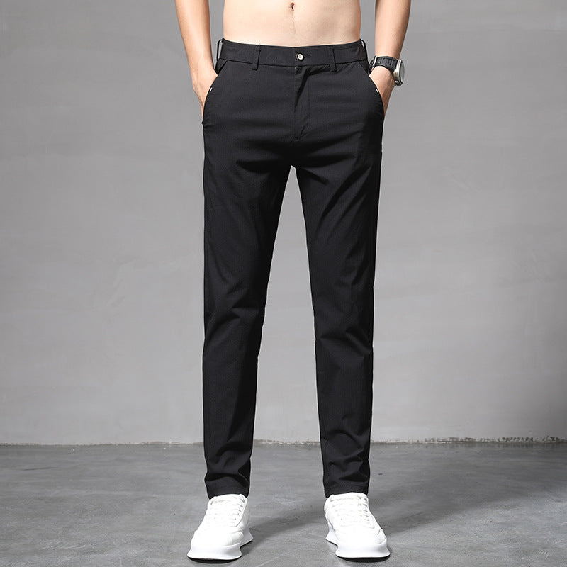 Thin Slim Straight Pants Men's Korean Style