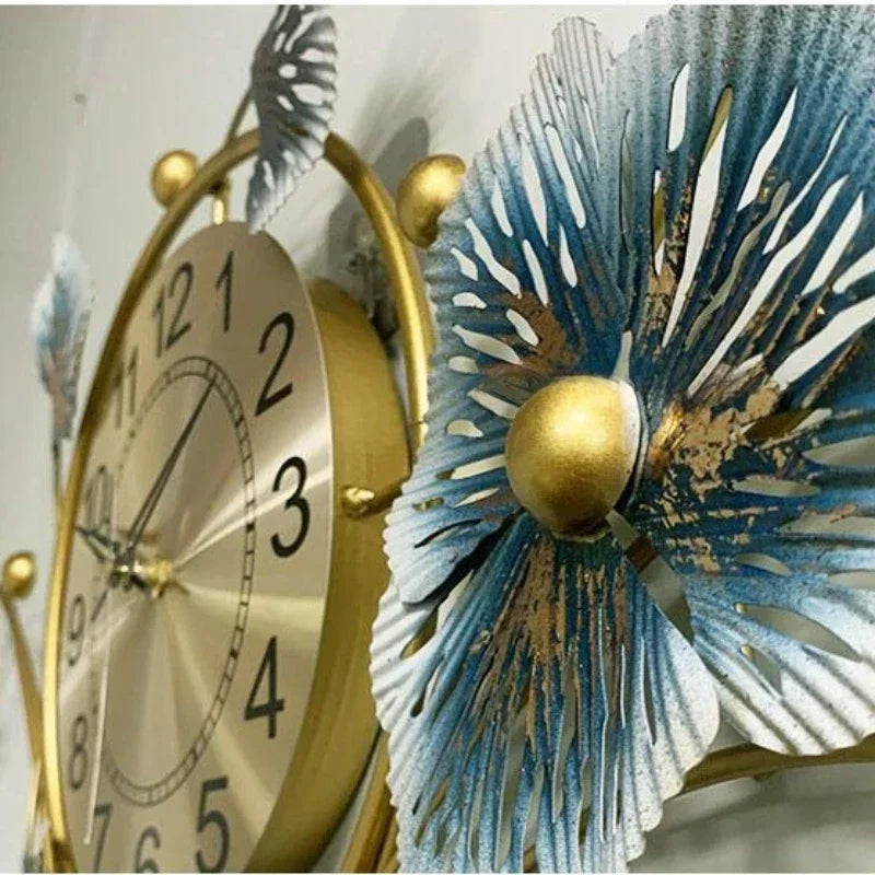 Luxury Wall Clock Modern Design Large Wall Art Living Room Decoration Metal Clocks Home Decor Digital Mute Watch Reloj De Pared