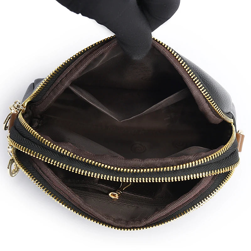 100% Genuine Leather Shoulder bag Women Handbag Designer Cowhide Flap Bag Luxury Women's  Bags Crossbody Bags For Women