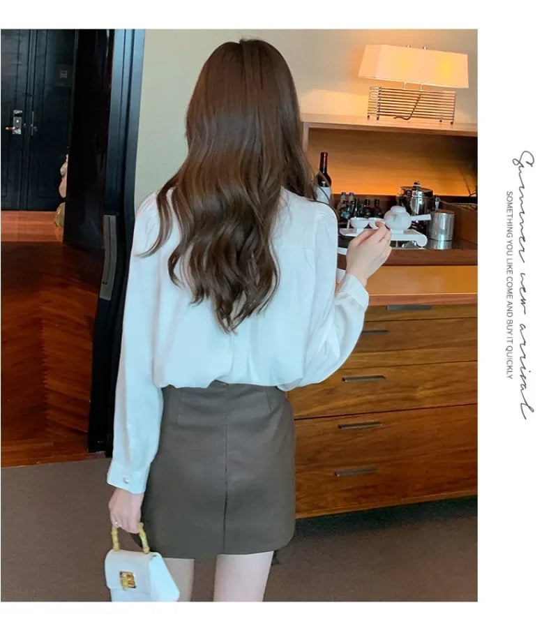 Chiffon Women's Shirts Loose Patchwork Chinese Style Blouses Spring/Summer Silk Fashion Clothing Vintage Women Tops