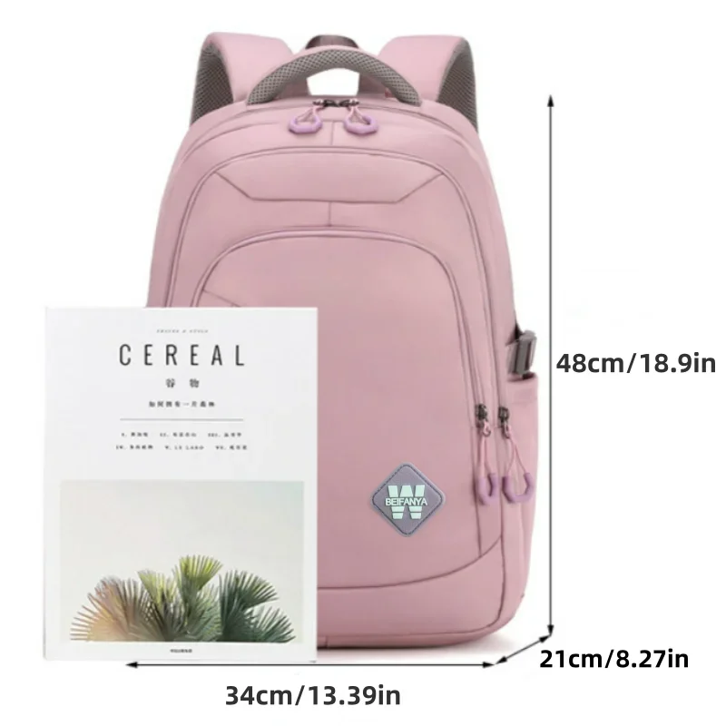 Backpack For Women With Large Capacity And Sturdy Shoulder Bag Water Resistant