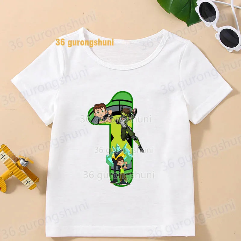 T Shirt Boys T Shirts Kids Tshirt Ben Baby T-shirts summer Short Sleeve Tops For Girls-clothing Children Clothes