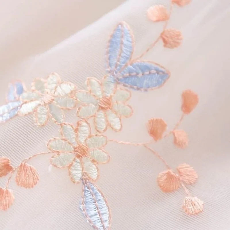 Girls' One-piece Dress Chinese Dress Cheongsam Children's Retro Gauze Skirt Baby's Summer Skirt 12+y Kids Clothes
