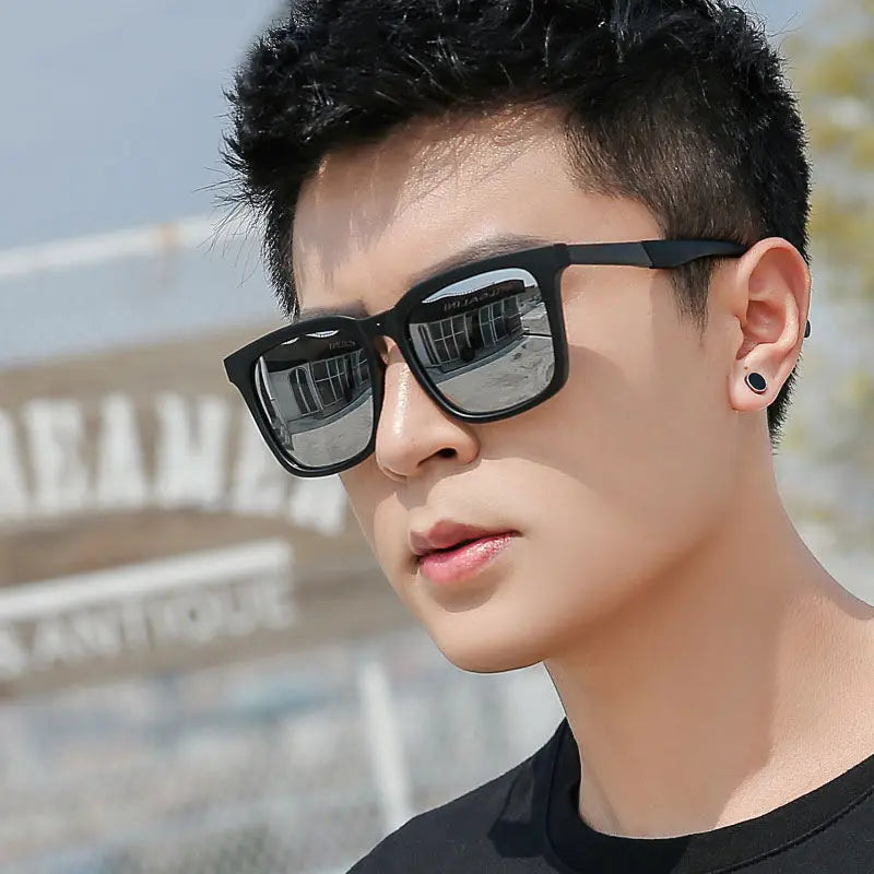 New Men Square Polarized Light Sunglasses Men's Design Brand Sun Glasses Outdoor Driving For Men Eyewear UV400 Oculos De Sol