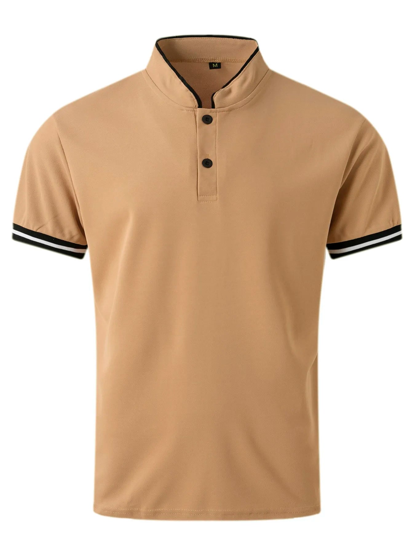 Summer New Men's Casual Short-Sleeved Polo Shirt Office Fashion Stand Collar T-Shirt Men's Breathable Polo Shirt Men's Clothing