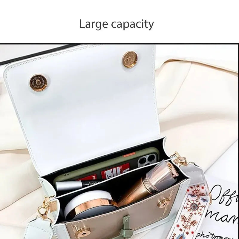 Women's Bag Sweet Color Organ Bag With Small Square Bag Simple Casual Shoulder Bag Girl Bag