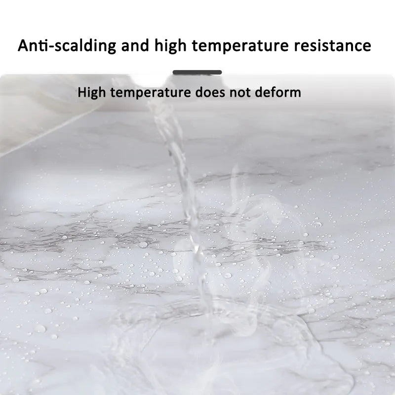 Waterproof Foil Wallpaper Marble Self Adhesive Removable Contact Paper for Bathroom Decor Kitchen Thick Oil Proof Wall Stickers