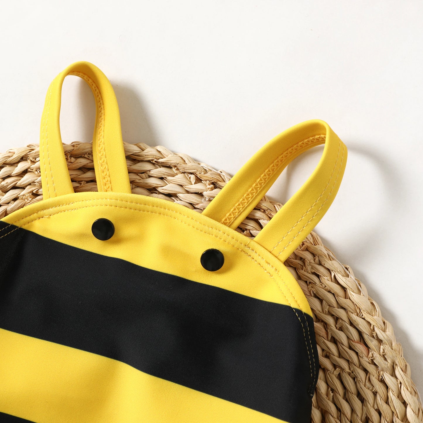 Childlike 3D Honeybee Swimwear Set for Baby Girls