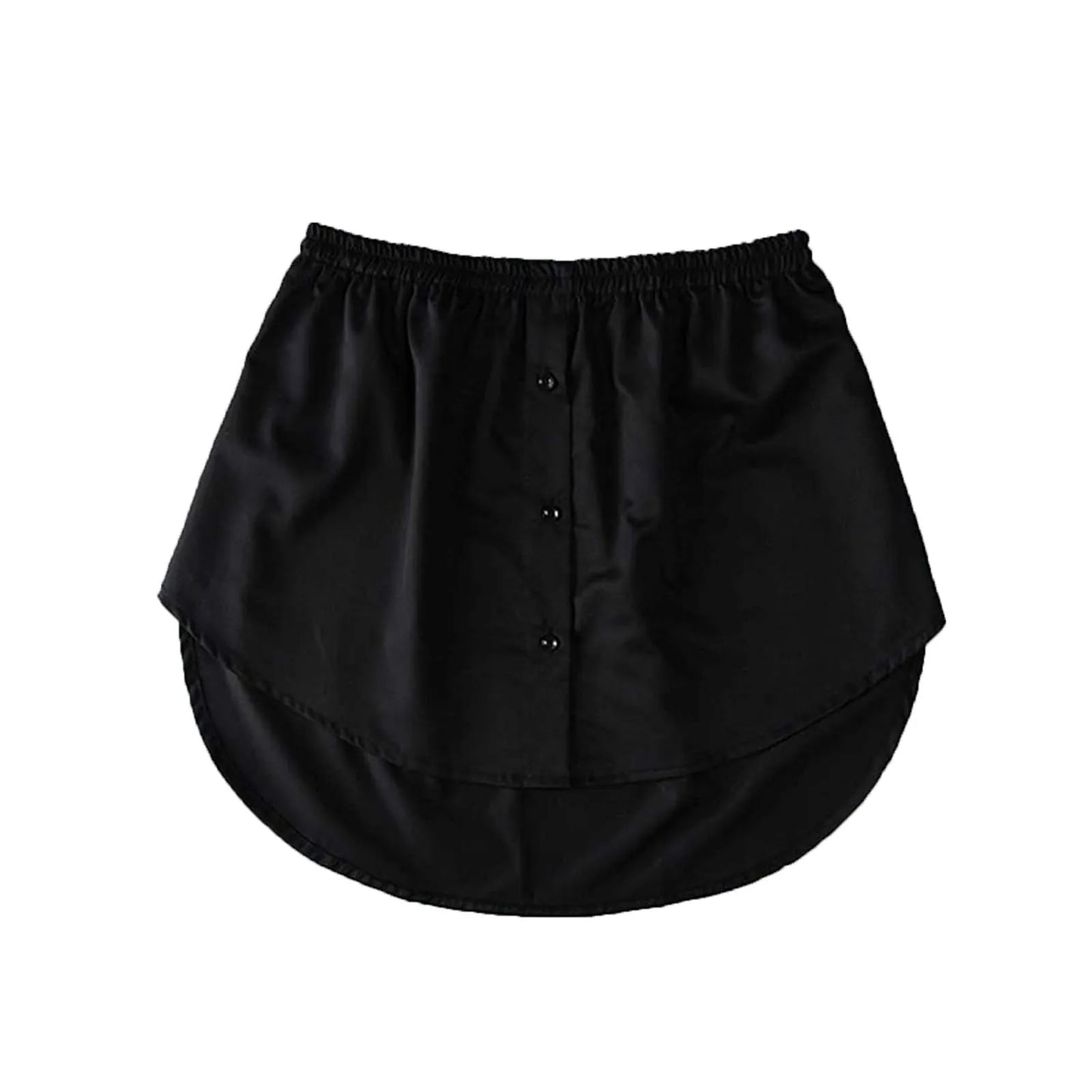 Women Fake Shirt Hem Detachable Underskirt Irregular Skirt Blouse Hem Extender Mini Skirt Layered Inner Layer