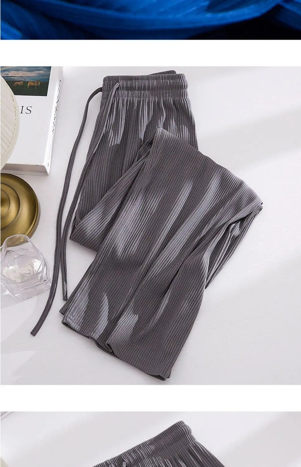 Wide-leg Pants Women Summer  New High Waist Drape Loose Narrow Version Straight Casual Summer Thin Pants