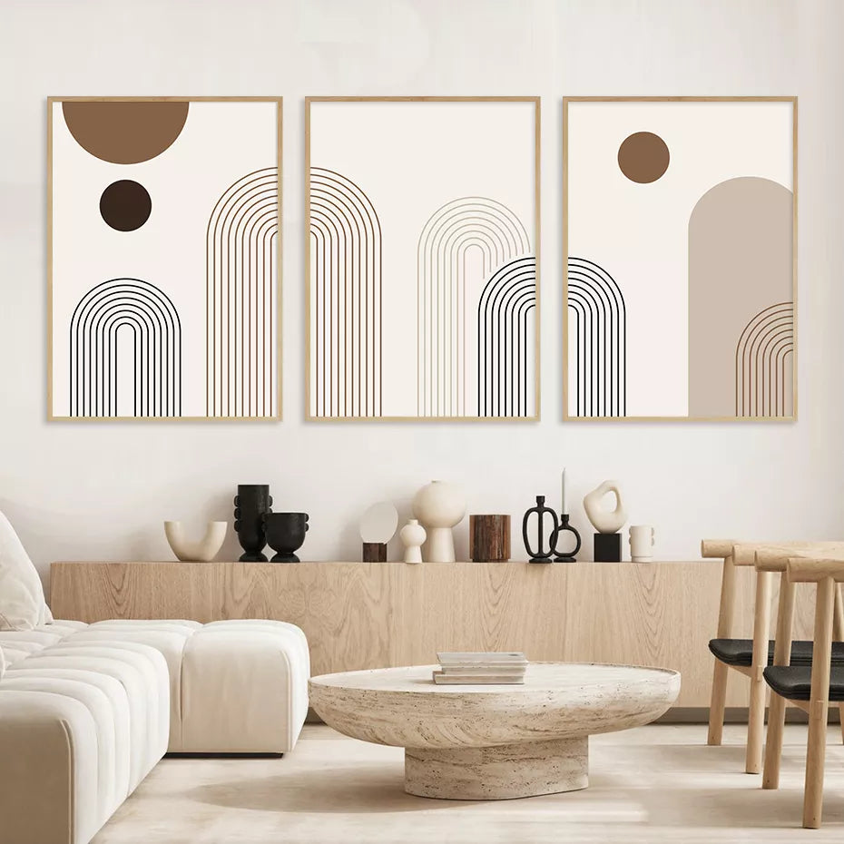 Geometric Line Boho Posters Canvas Painting Wall Art Print Pictures for Bedroom Living Room Interior Home Decoration