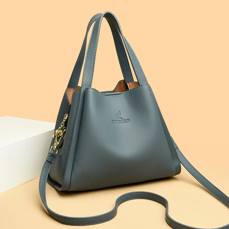 Luxury Handbags Women Bags Designer Ladies Chic Genuine Leather Cowhide Stylish Crossbody Shoulder Bag Sac Main