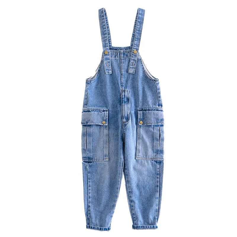 Boys Jeans Teens Overalls Rompers School Denim Jumpsuit Pants Overalls for Big Boys