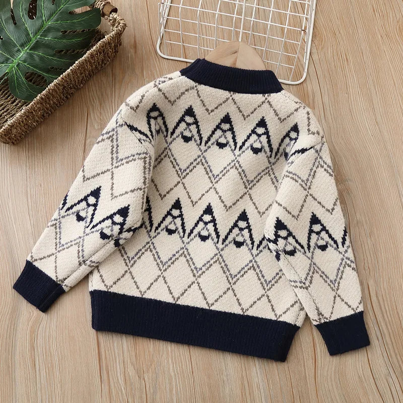 Boys Sweaters Spring Autumn Children Woolen Knitting Pullover Sweater Clothes For Baby Kids Sweatshirts