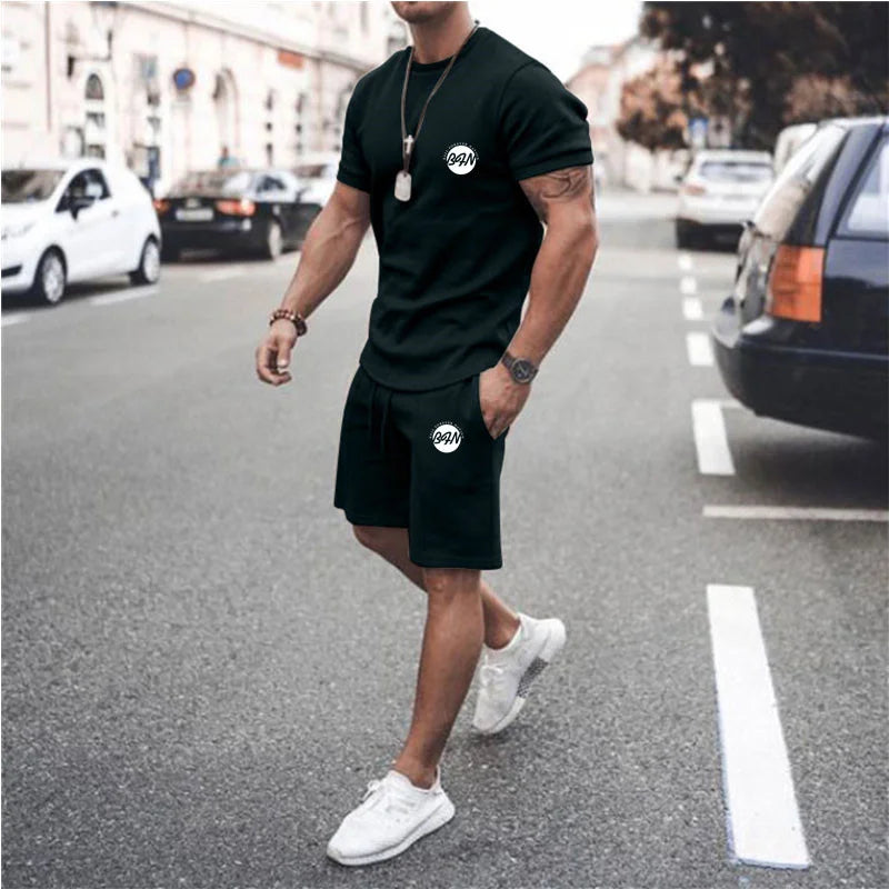Summer Men’s T-Shirt Set Spades King 3D Print Short Sleeve+Sports Shorts 2Piece Suits Men’s Sportswear O-Neck Oversized Outfits