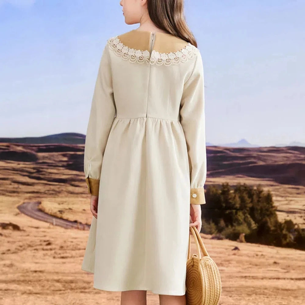 Kids Girls Clothes Spring Children Long Sleeve Dress for Girls Cute Pricess Dresses Little Girls Party Vestidos