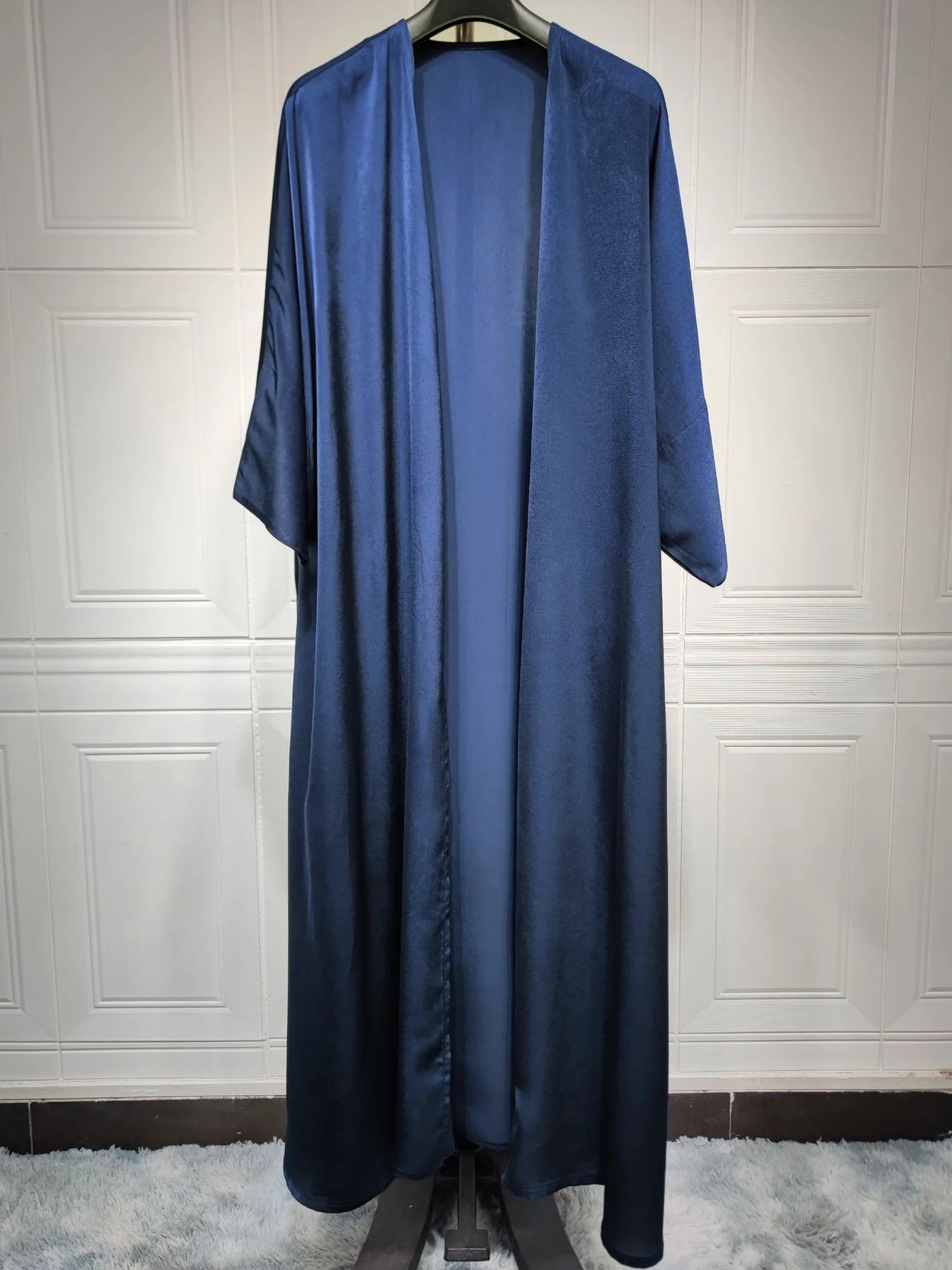 Robe Cardigan Abaya Long Dress Satin Fashion  Jalabiya ,Women's Clothes