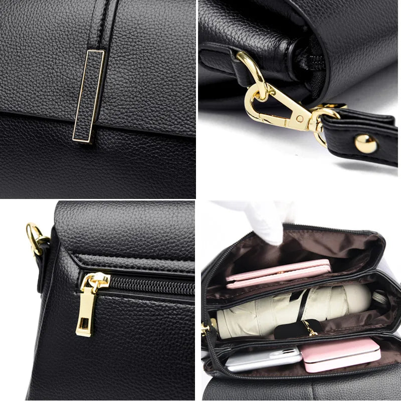 Luxury Handbags Purses Designer Shoulder Crossbody Messenger Bags Women Bag Ladies Many Pocket Bags Branded Leather Sac A Main