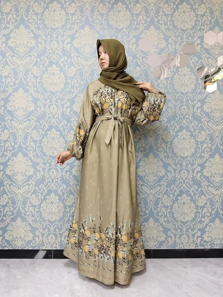 DUBAI POPUPLAR STYLES FOR MUSLIM WOMEN FASHION LONG DRESS luxury