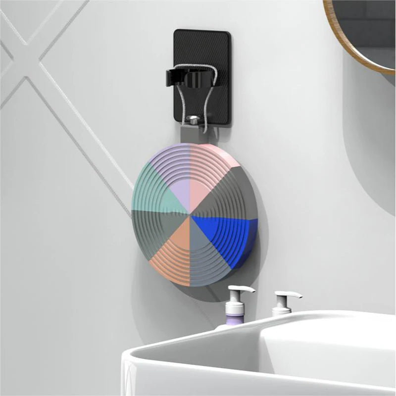 Wall Mounted Hair Dryer Holder Bathroom Wall Organizer Storage Holder Home Hair Brush Storage Bracket Hair Dryer Rack