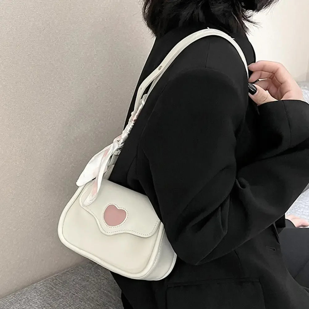 Women Fashionable Crossbody Small Square Bag Female Versatile PU Leather Phone Pouch Personality Niche Shoulder Underarm Bags