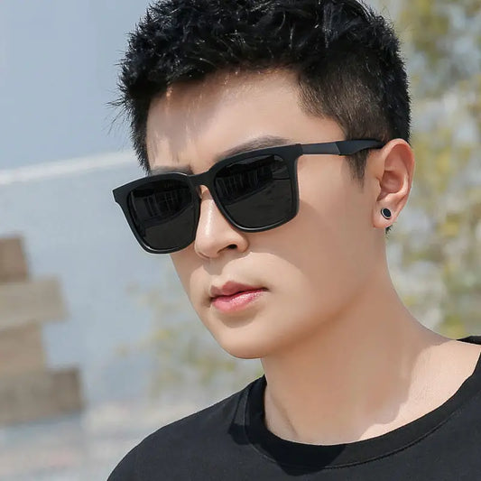 New Men Square Polarized Light Sunglasses Men's Design Brand Sun Glasses Outdoor Driving For Men Eyewear UV400 Oculos De Sol