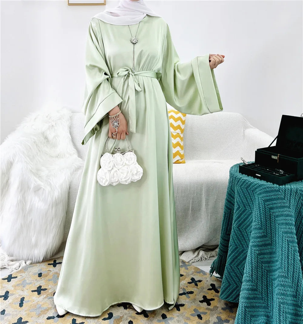 Ramadan Muslim Dress Eid Mubarak Chiffon Open Abaya Kimono Dubai  Islam Kaftan  Clothes Abayas For Women Robe Femme Caftan dress