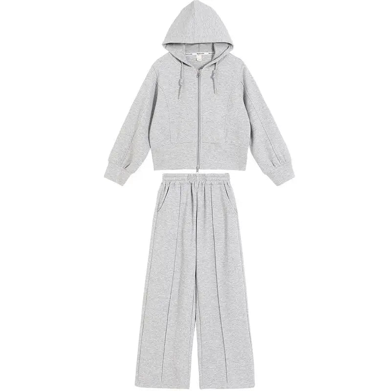 Girls New Spring Autumn Fashion Solid Two Piece Sports Sets Teenage Girls Casual Streetwear Clothing