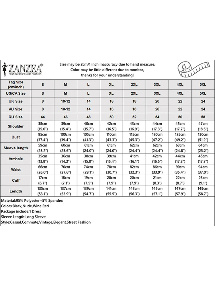 ZANZEA Spring Maxi Sundress Women Muslim Dress Turkey Abaya Dubai Long Vestidos Kaftan  Fashion Long Sleeve IsIamic Robe