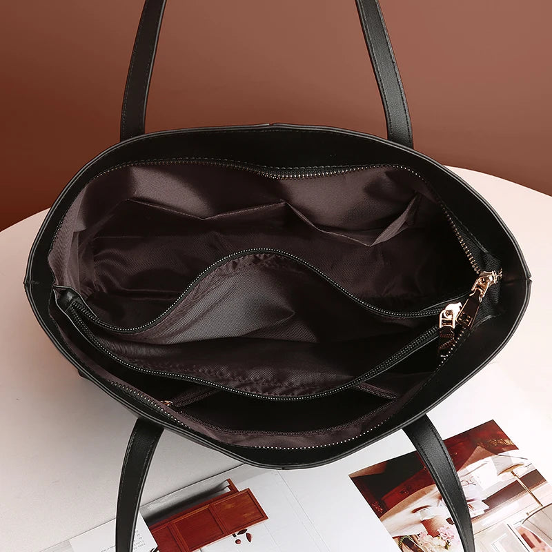 Large Women's Bag Large Capacity Shoulder Bags High Quality PU Leather Shoulder Bags Ladies Wild Bags Sac a Main Femme
