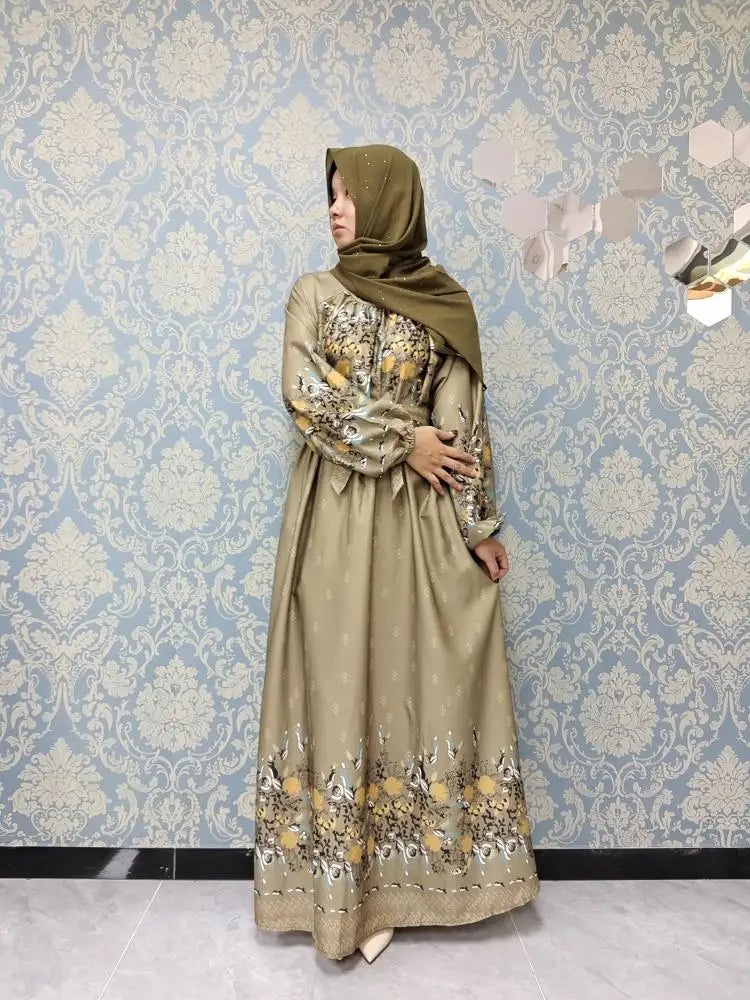 DUBAI POPUPLAR STYLES FOR MUSLIM WOMEN FASHION LONG DRESS luxury