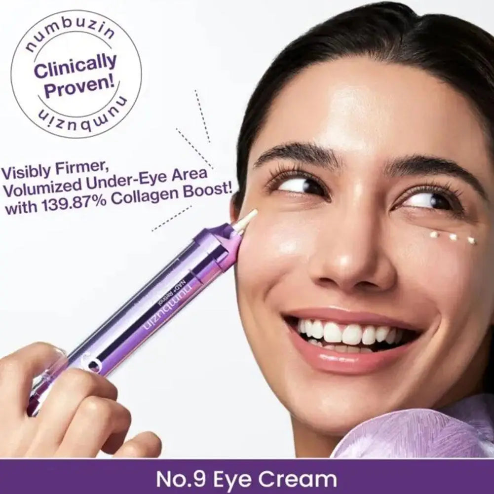 Numbuzin 9+ NAD+ Eye Cream Liquid Ultrasonic Essence Firms Moisturizes Reduces Fine Lines Dark Circles Nourishing Hydration