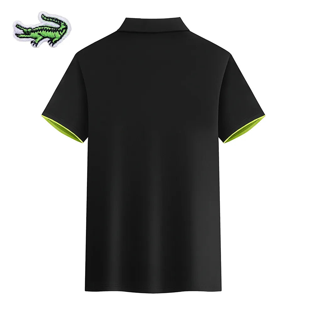 Polo Shirt High Quality Men's Short Sleeve Breathable Top Business Casual Polo-shirt for Men