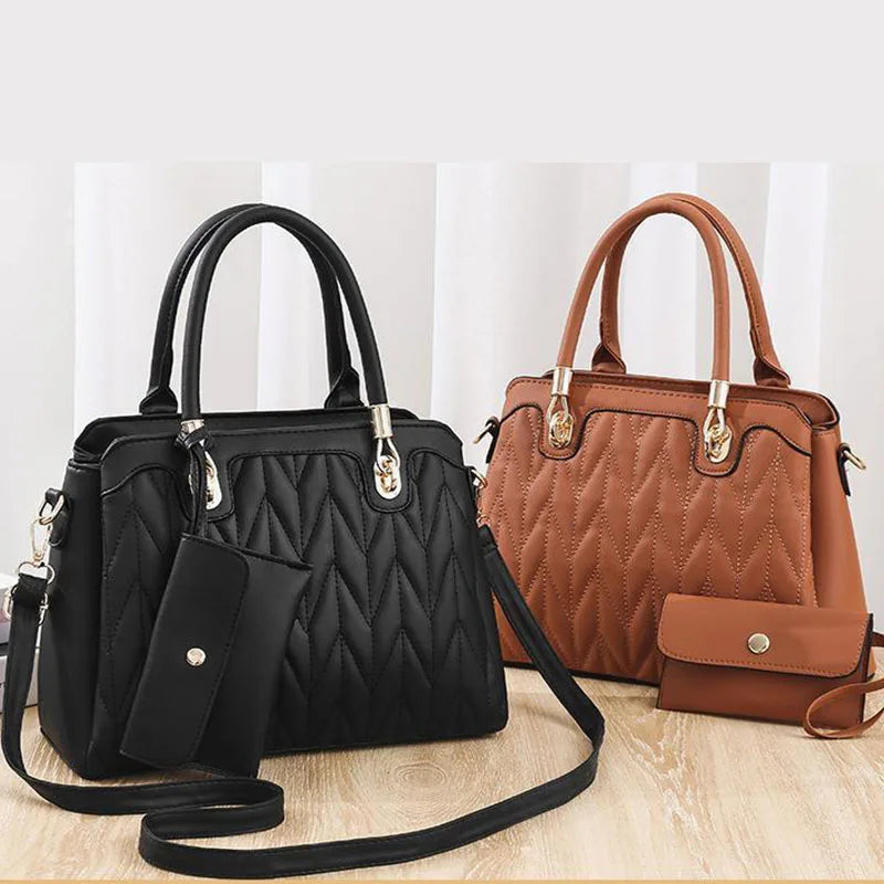 shoulder Bag leather  Women's luxury designer handbag for women European and American retro cross body Tote bags