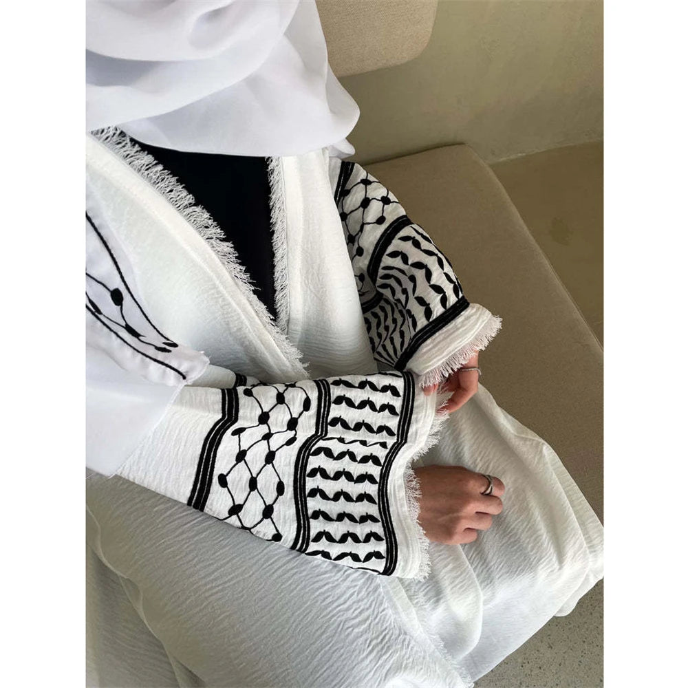 Muslim Abaya Women  Cardigan Maxi Dress Turkey Arab Robe Kimono Dubai Islam Kaftan Eid Ramadan Femme