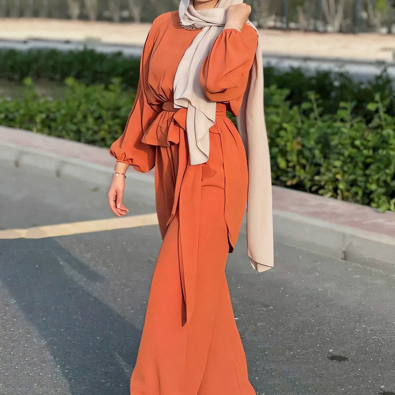 Two-Piece Sets for Women, Muslim Outfits, Dubai Abaya, Abaya Pant Sets, New stylish