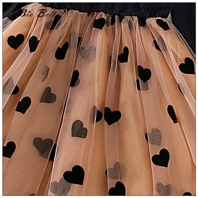 Girl Baby Dresses Princess Lovely Pageant Elegant Kids Clothing Spring Autumn New Year Birthday Children 3-7Y Costumes
