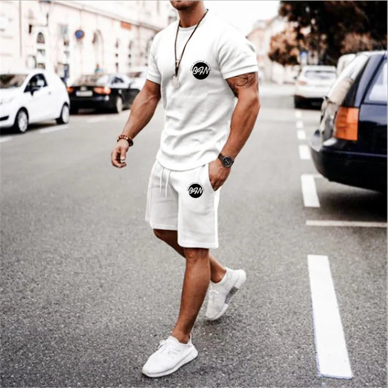 Summer Men’s T-Shirt Set Spades King 3D Print Short Sleeve+Sports Shorts 2Piece Suits Men’s Sportswear O-Neck Oversized Outfits