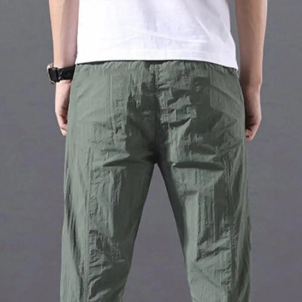 Men Clothing Autumn Winter Sweatpants Elastic Baggy Casual Pants Pants for Mens High Quality Cropped Pants Sweatpants