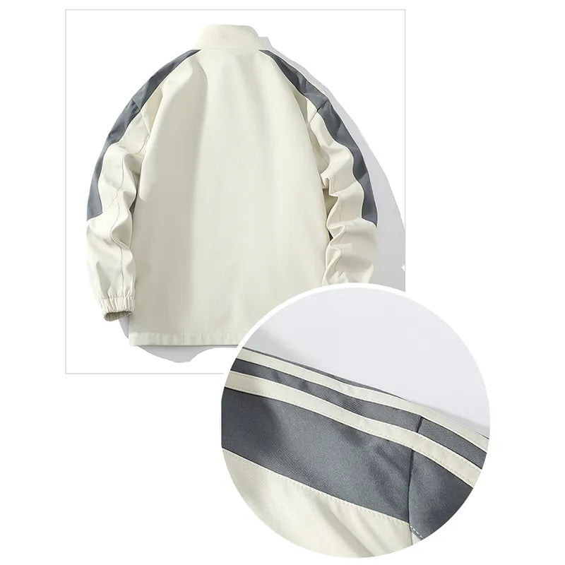 Autumn Men Casual Embroidery Sets Men's Jacket + Pants Solid Suit Sportswear Fashion Tracksuit Set Male Brand Jackets set