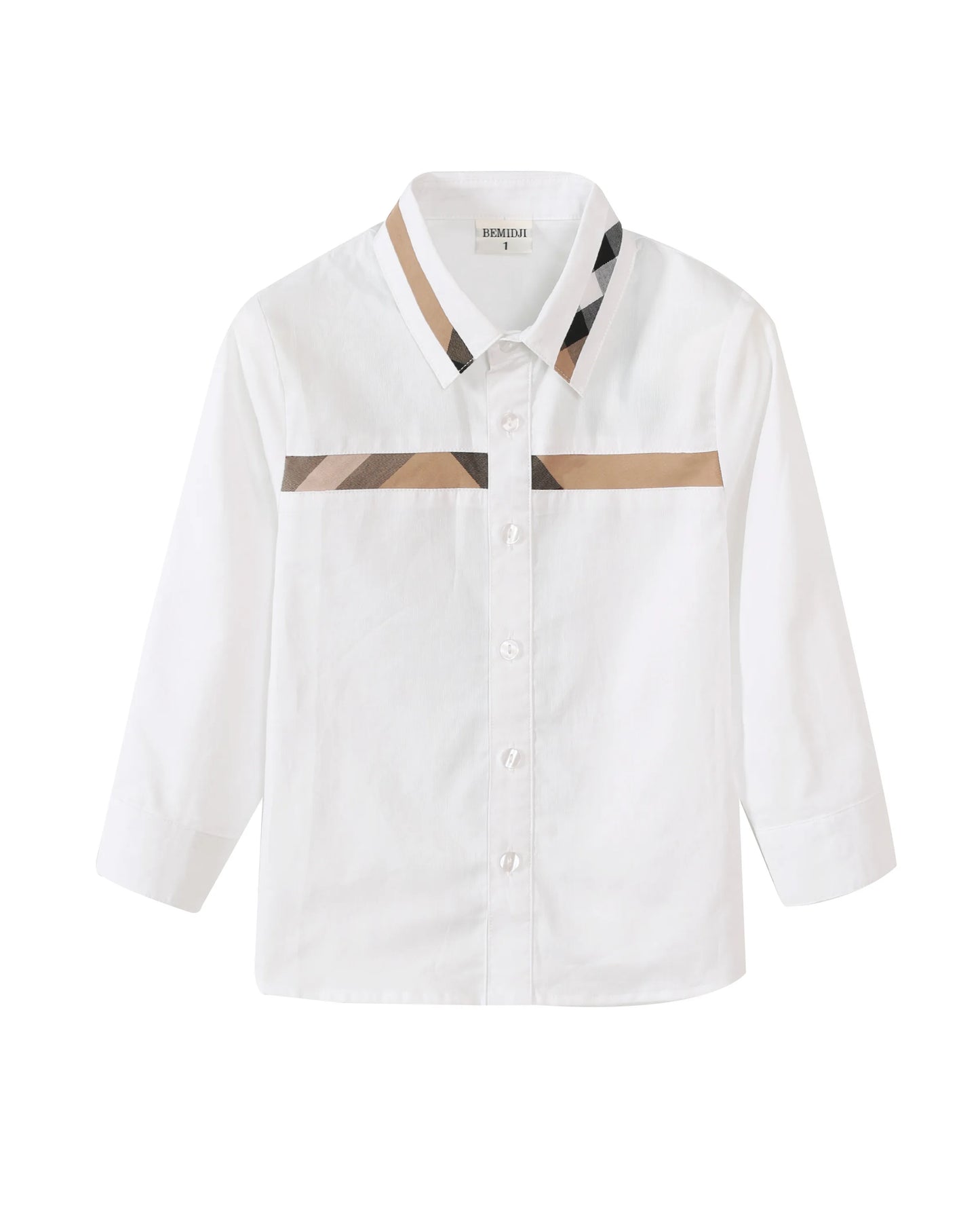 New Boys Blouse Shirt Long Sleeve White Shirt Solid Boutique Formal Top For Kids Teen Clothes Birthday Party Summer Autumn