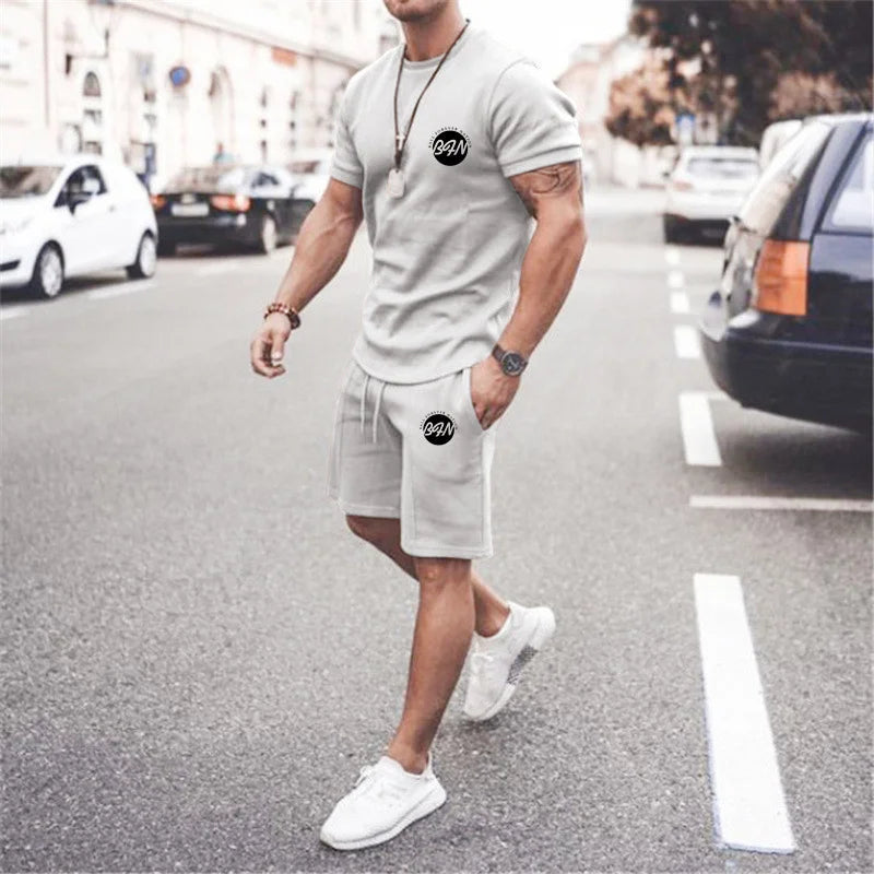 Summer Men’s T-Shirt Set Spades King 3D Print Short Sleeve+Sports Shorts 2Piece Suits Men’s Sportswear O-Neck Oversized Outfits