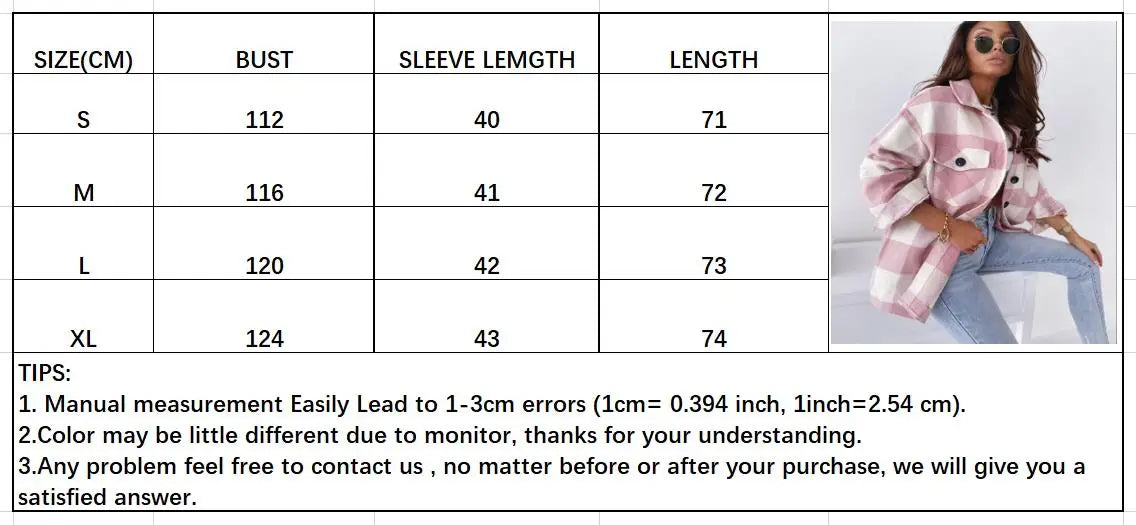Women Vintage Plaid Shirt Button  Oversize Shirt Spring Autumn Chic Ladies Loose Shirt Elegant Female Outfits Girls