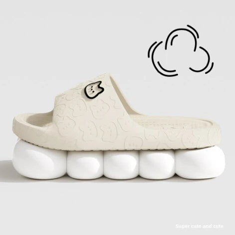 EVA Summer Women Fashion Cute Outdoor Non-Slip Rubber Slippers Indoor Soft Sole Couple Graffiti Sandals Male Beach Shoe