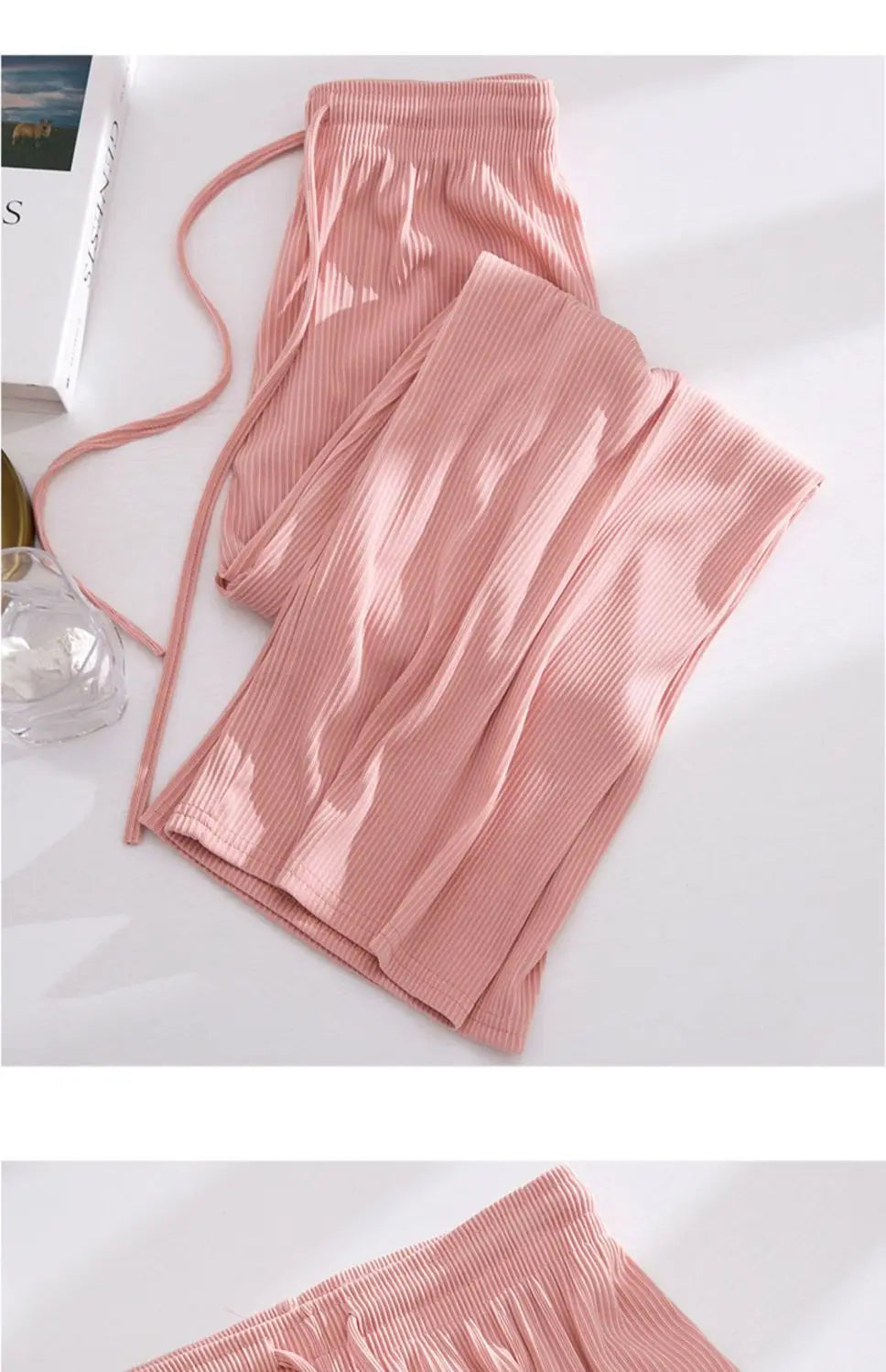 Wide-leg Pants Women Summer  New High Waist Drape Loose Narrow Version Straight Casual Summer Thin Pants