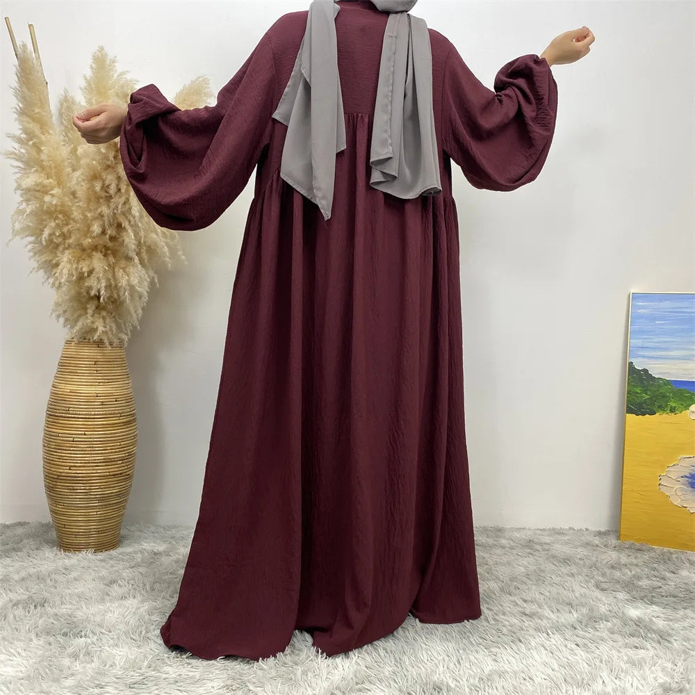 Kaftan Open Abaya Islam Dress Muslim Women Kimono Eid Black Long Robe Marocain Caftan Kimono Cardigan Jalabiya