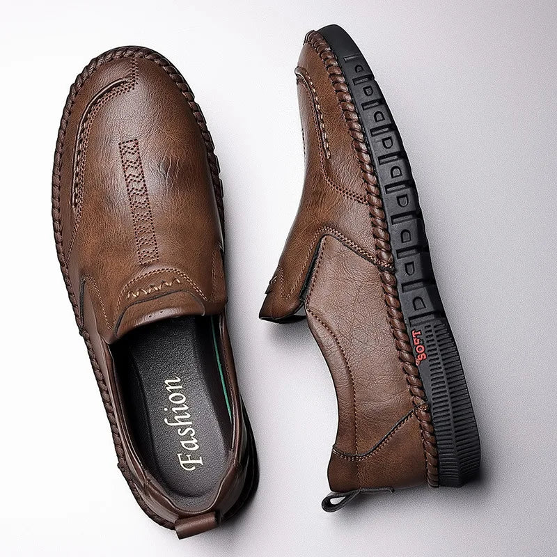 Leather Shoes Moccasin Shoes Breathable Men's Casual Loafers Comfortable Shoes for Men Summer Men's Sneakers