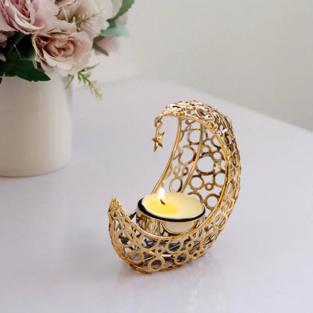Eid Mubarak Candle Holder Ramadan Kareem Banner Ramadan Decoration For Home Islamic Muslim Party Decor Eid Al Adha Gifts