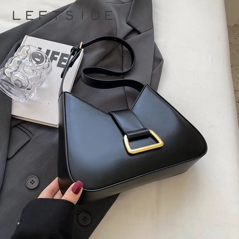 Small Underarm Shoulder Side Bags for Women Designer Fashion Handbags Trend Leather Underarm Ladies Solid Color Bag